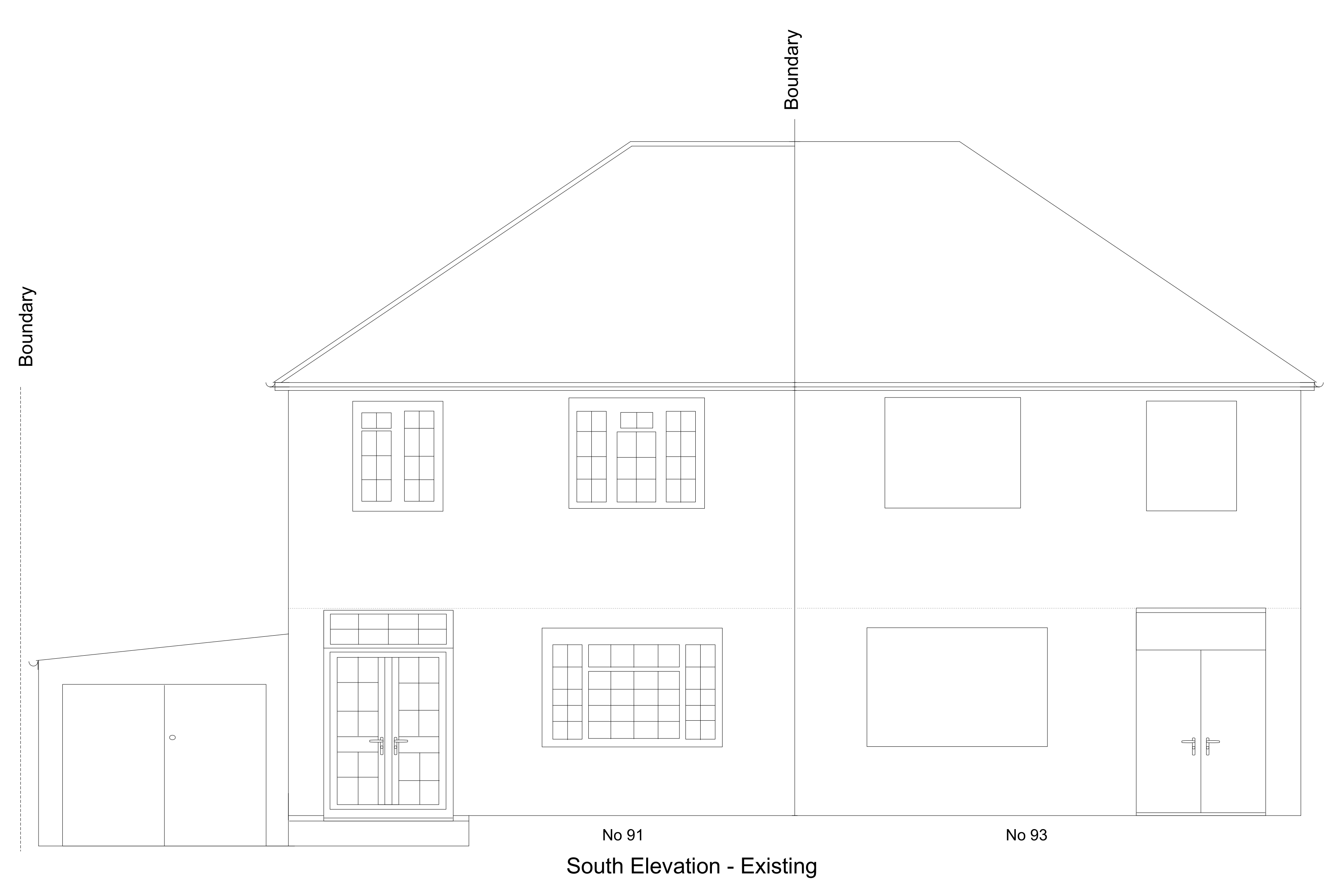 Front Elevation Existing