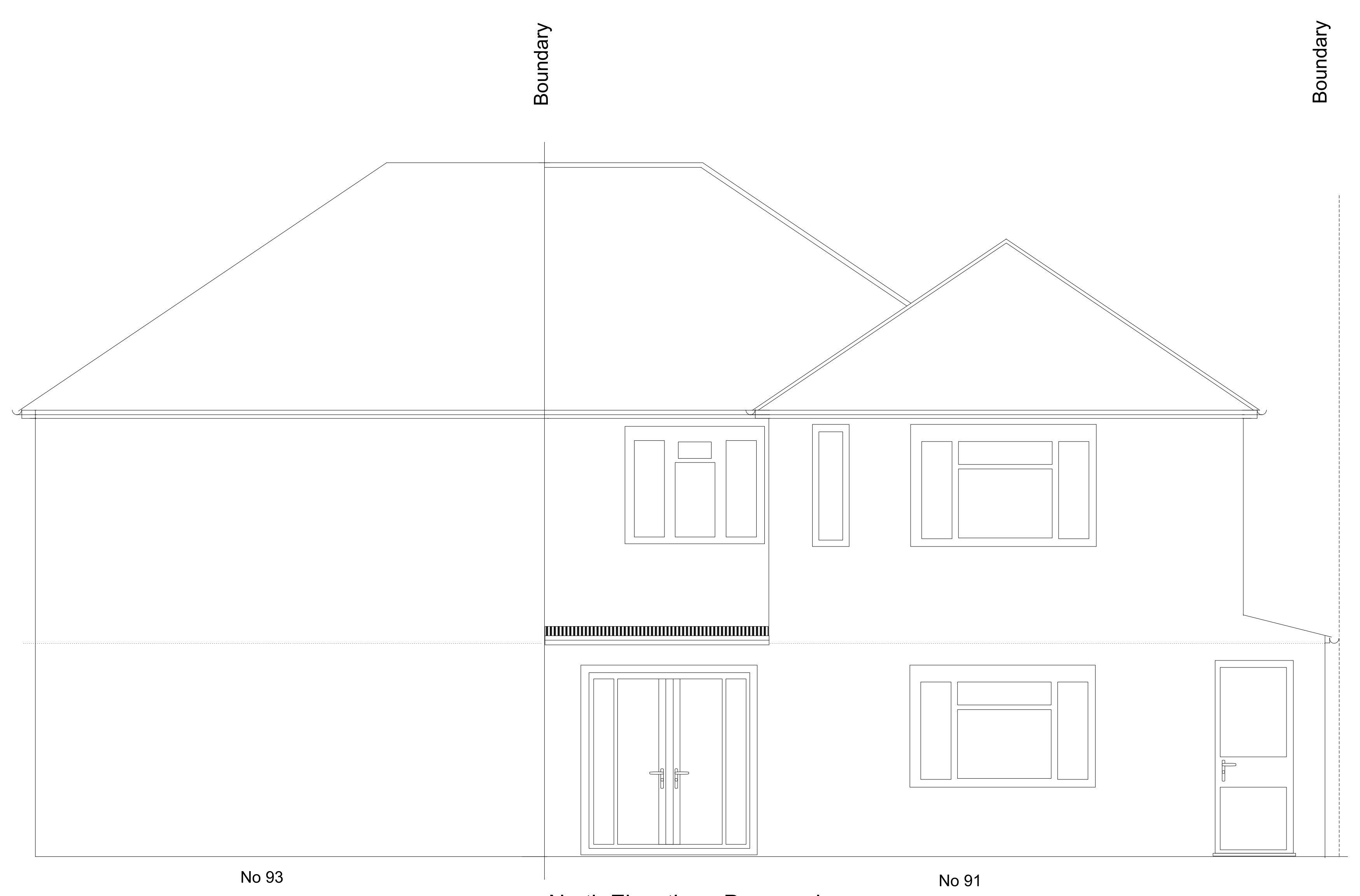 Rear Elevation Proposed