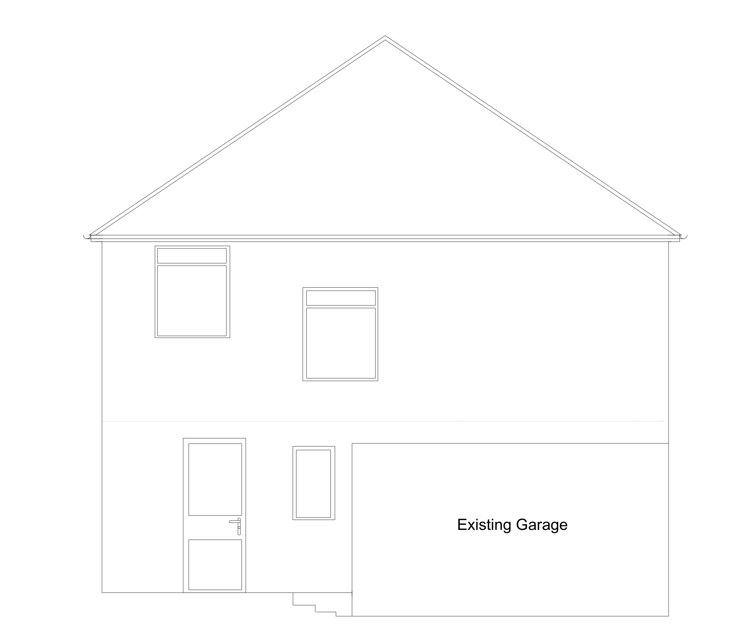 North East Elevation Existing