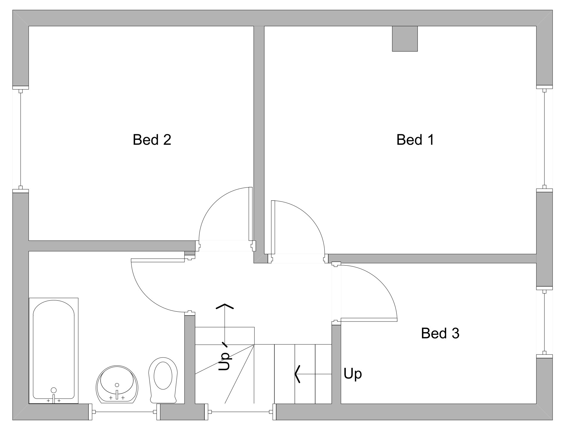 Front Elevation Existing